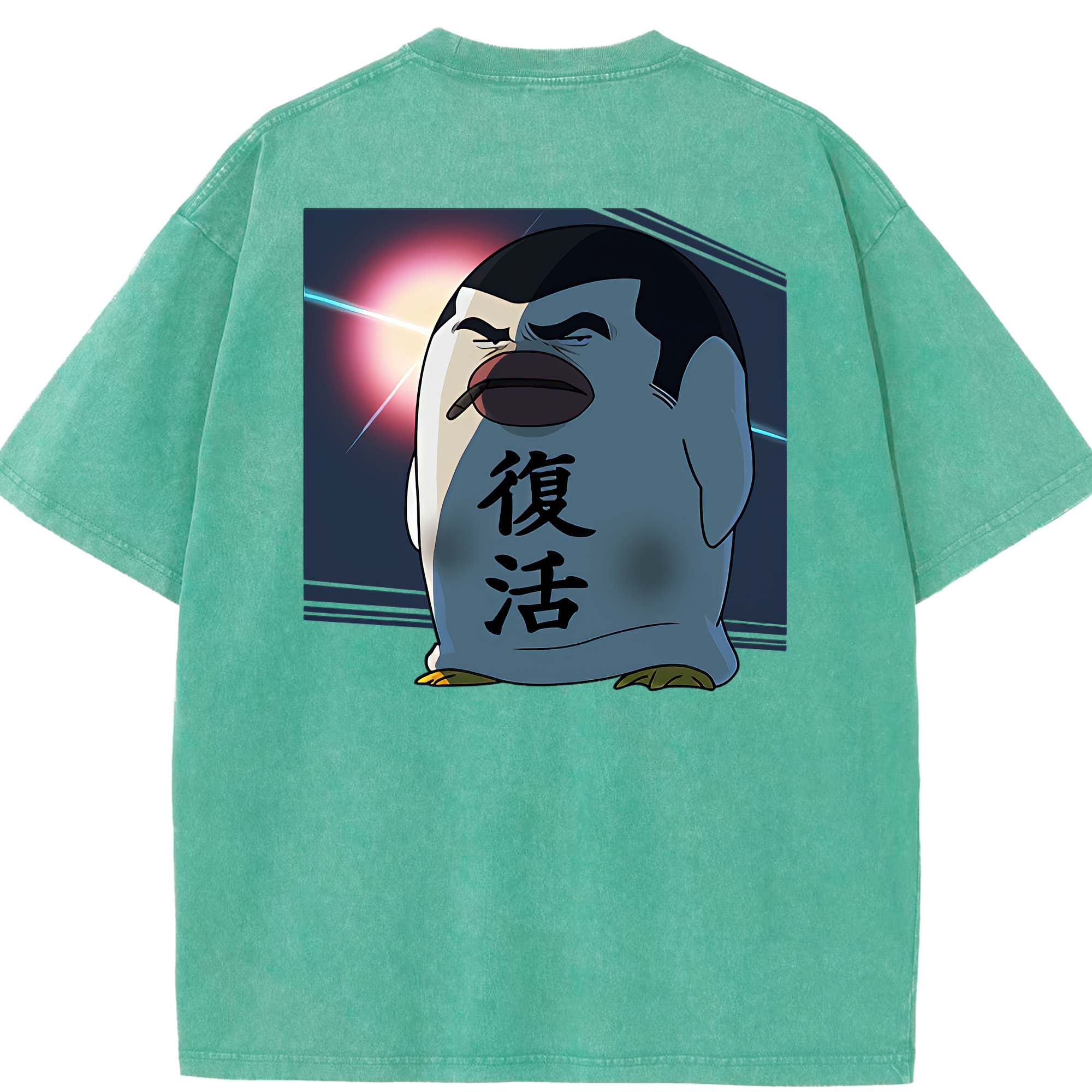 （画像用） ぎんたま 坂田銀時（さかたぎんとき） 神楽 志村新八（しむら しんぱち） GINTAMA Sakata Gintoki Kagura Shimura Shinpachi 綿100% ヴィンテージ風 半袖Tシャツ（背面プリント）